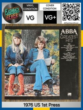 ABBA•Greatest Hits•Aug 24, 1976 US (#SD 18189) Monarch, 1st Press Gatefold